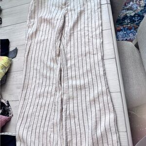 Sincerely Jules Cream Top with Black Pinstripes